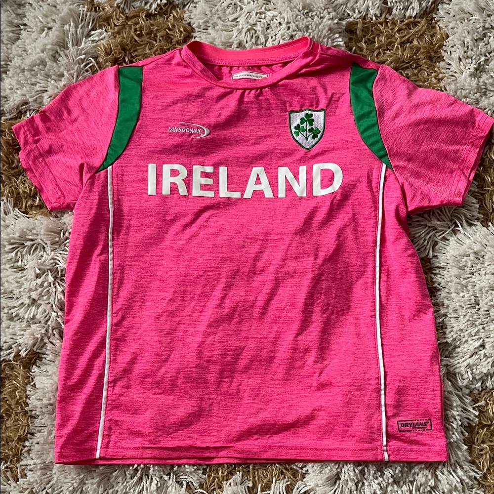 Pink Lansdowne Ireland Kids Gaelic Football Jersey